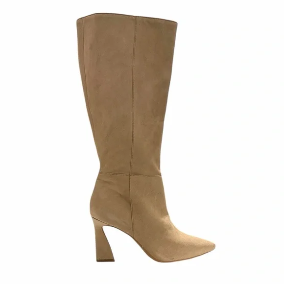 Vince Camuto Tressara Tan Heeled Boots Size 8.5 - Picture 3 of 14